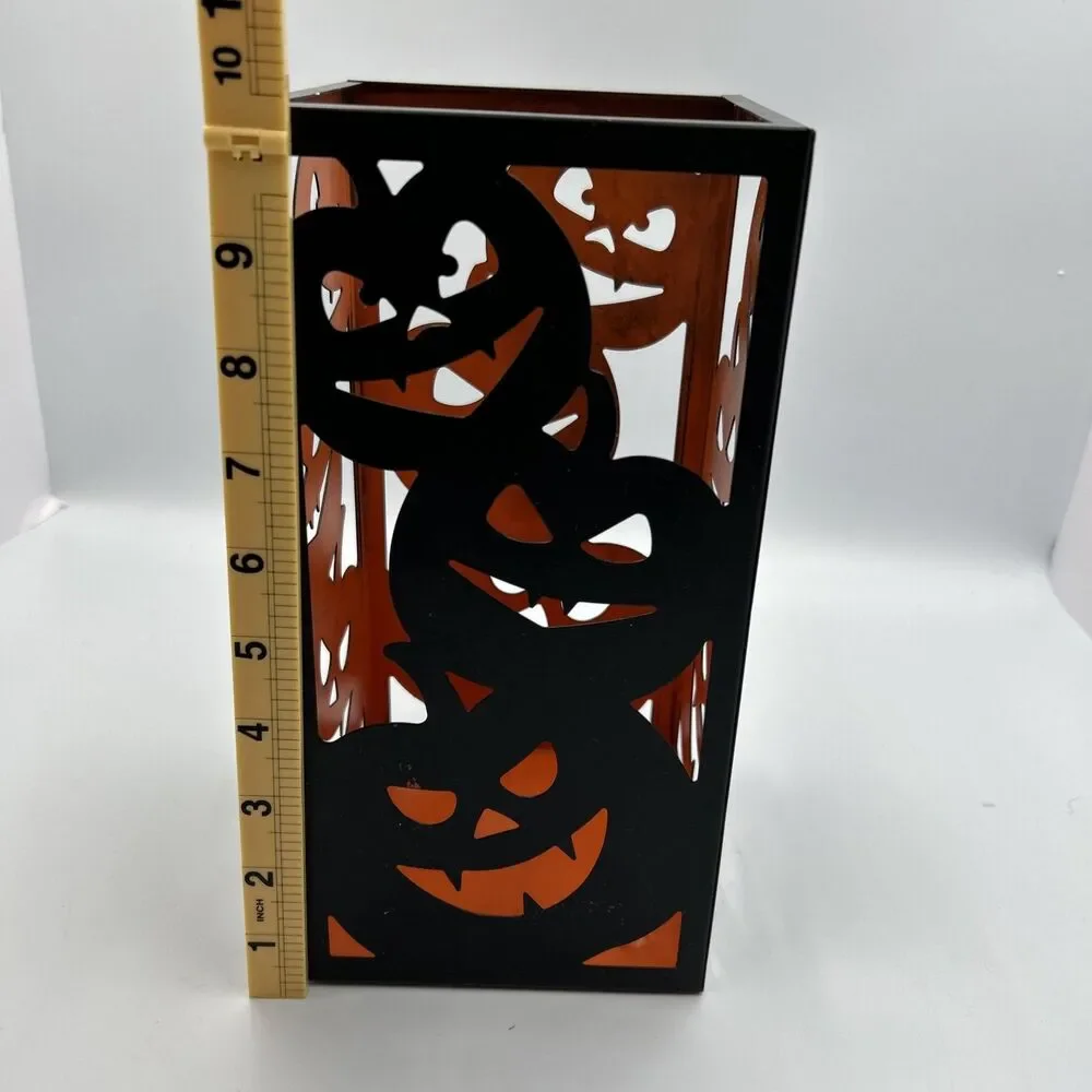 Yankee Candle 2017 Halloween All Hallows Eve Jack O Lantern Metal Candle Holder